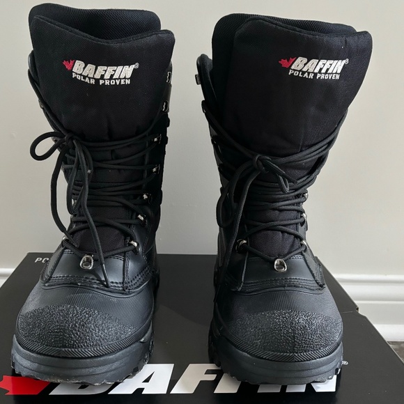 Baffin Men's Crossfire Winter Snow Boots - Black - Size 10 US - Picture 1 of 11